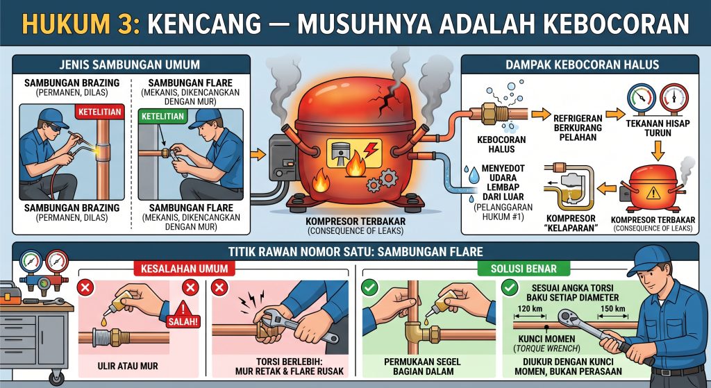 Kencang — musuhnya adalah kebocoran